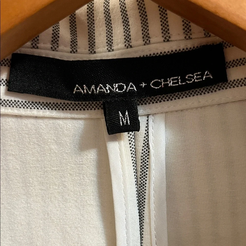 Amanda & Chelsea Black and White Striped Blazer - Picture 2 of 4